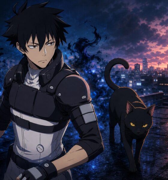 Jiro Azuma and Rago on a rooftop before a BLACK TORCH mission