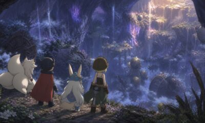 Riko, Reg, Nanachi and Faputa overlooking the Seventh Layer in Made in Abyss