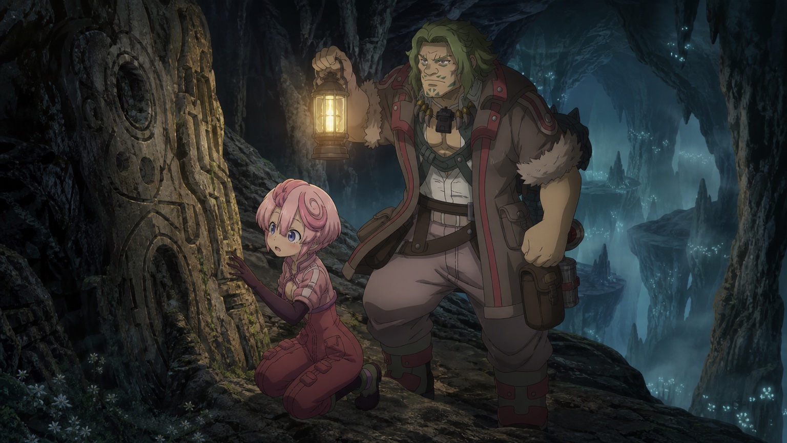 Tepaste and Cravali exploring in Made in Abyss: Awakening Mystery