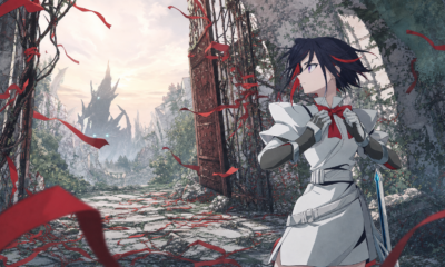 Princess Sapphire ties her red ribbon before confronting Nergal in The Ribbon Hero