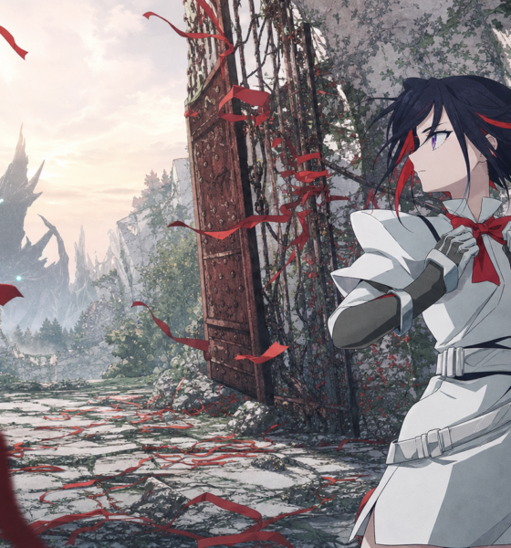 Princess Sapphire ties her red ribbon before confronting Nergal in The Ribbon Hero