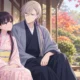My Happy Marriage characters Miyo and Kiyoka sitting beside a quiet autumn garden